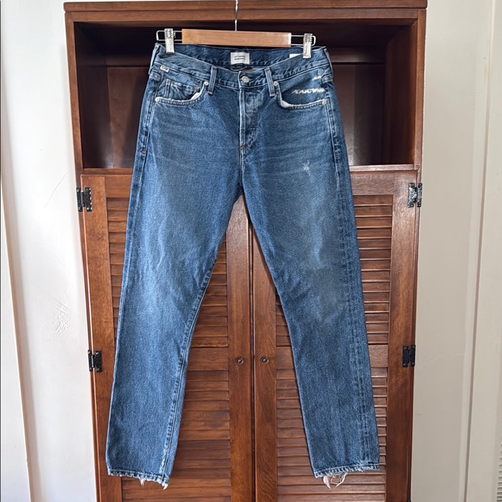 Citizens Of Humanity Blue Straight Jeans